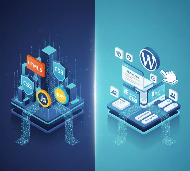 coded website or cms website